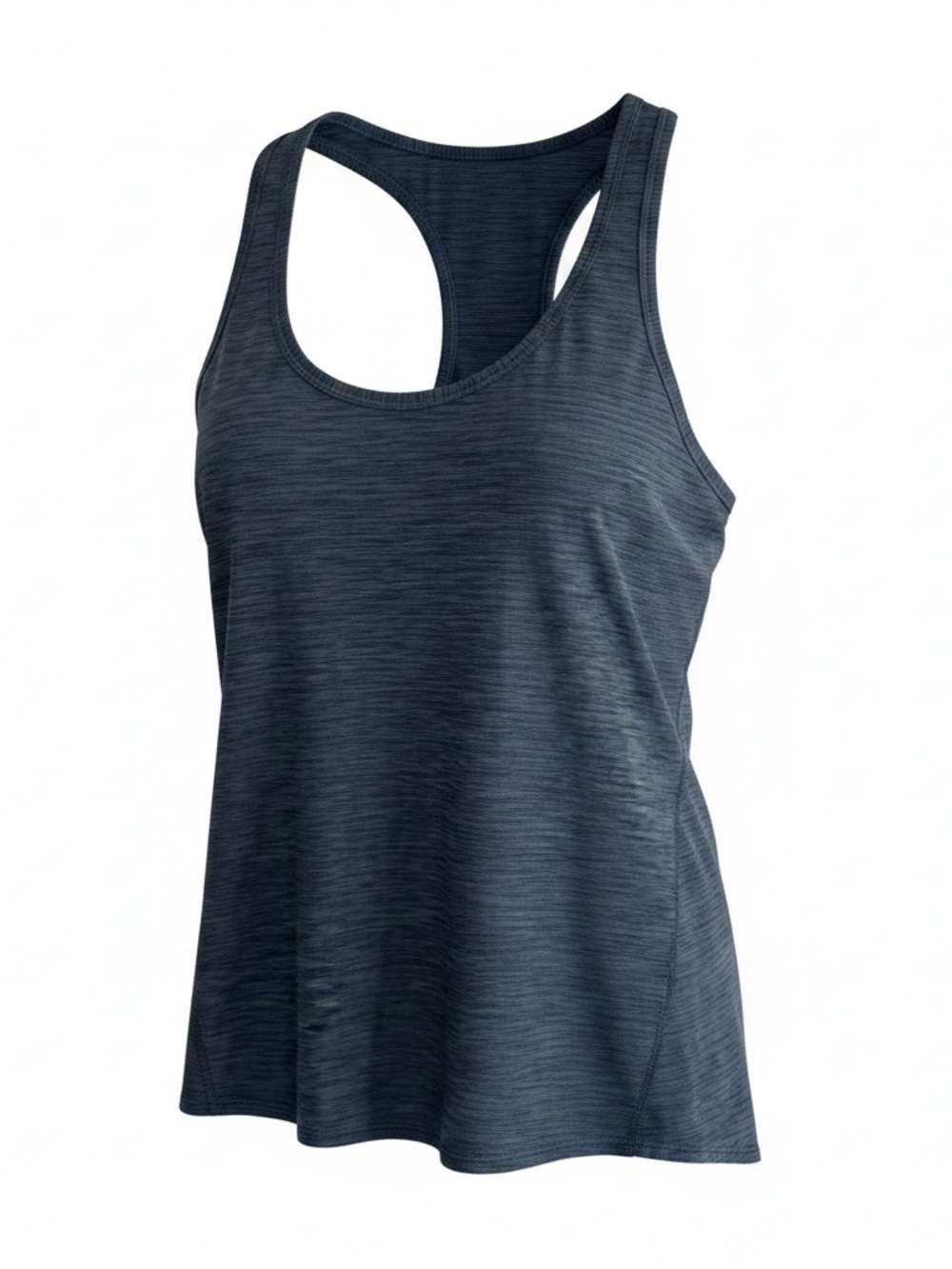 Athleta Dark Heather Navy Racerback Tank - Size Medium